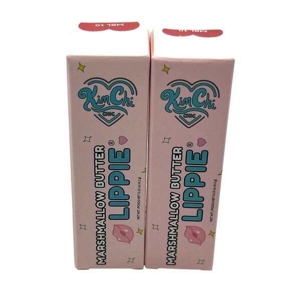 KimChi Chic Other - 2 KimChi Chic Marshmallow Butter Lippie MBL 10 Wowza Kim Chi Lipsticks NIB